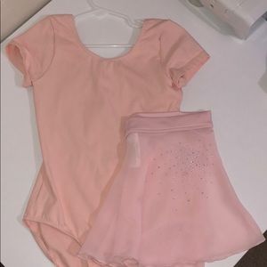 Pink ballerina leotard
